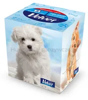 Chusteczki kosmetyczne celulozowe VELVET Cube Style, 3-warstwowe, 56 listków, biały - 4