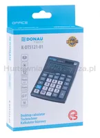Donau Kalkulator biurowy TECH OFFICE, 12-cyfr. wyświetlacz, wym. 137x101x30mm, czarny  - 5