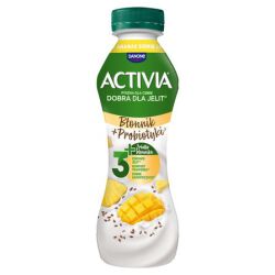Jogurt Activia o smaku ananas-mango z nasionami i zbożami oraz szczepem bakterii ActiRegularis® 270g