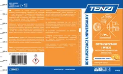 Uniwersalny preparat do usuwania tłuszczu TENZI, zapach pomarańczy, 1l