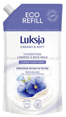 Kremowe mydło w płynie LUKSJA, len, zapas 400ml