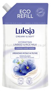 Kremowe mydło w płynie LUKSJA, len, zapas 400ml