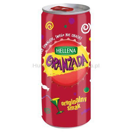 Napój Hellena Oranżada Czerwona 20% Soku 250 Ml Colian Pusz