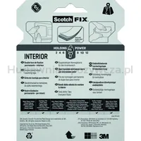 Taśma montażowa, dwustronna SCOTCH-FIX® (4496G-1950-P), 19mm, 5m, 7 kg - 4