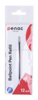 Penac Wkład do długopisu Sleek Touch, Side101, Pepe, RBR, RB085, CCH3 1,0mm, niebieski  - 2