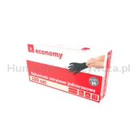 Transgourmet Economy Rękawiczki nitrylowe czarne rozmiar M 100szt.