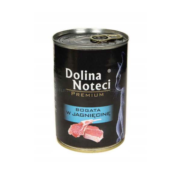 Dolina Noteci Premium Mokra karma puszka dla kota jagnięcina 400g