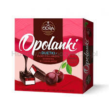 Odra Duetka Pianki z galaretką wisniową w czekoladzie 380 g