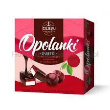 Odra Duetka Pianki z galaretką wisniową w czekoladzie 380 g