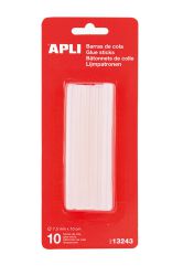 Apli Klej termotopliwy 7,5mm, 10szt., transparentny 