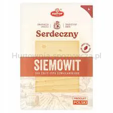 Sertop Siemowit ser dojrzewający tłusty - plastry 135 g