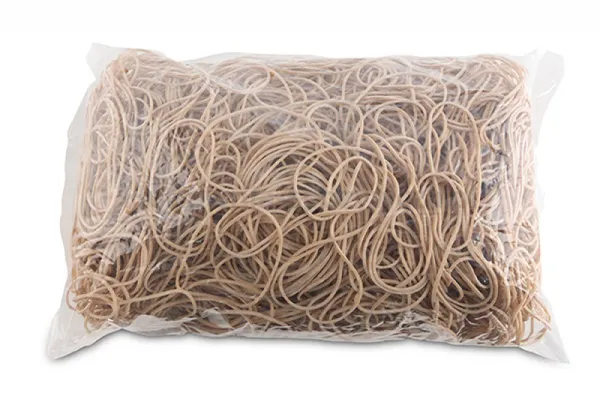 Gumki Recepturki Office Products, Średnica 60Mm, 1,5X1,5Mm, 60% Kauczuku, 1000G, Zgrzewka, Naturalne
