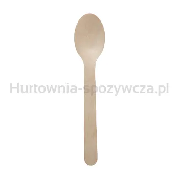 Topseller Łyżki, Drewno, 16 Cm, Kolor: Naturalny 50 Szt.