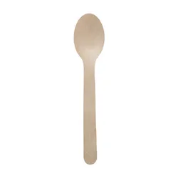Topseller Łyżki, Drewno, 16 Cm, Kolor: Naturalny 50 Szt.