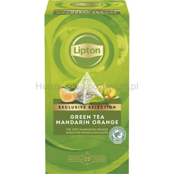 Lipton Herbata Exclusive Selection, Piramidki, Mandarynka I Pomarańcza, 25 Kopert