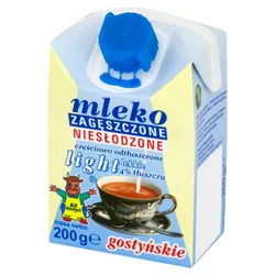 Mleko Gostyń Zagęszczone Niesłodz Light 4% 200 G Krt