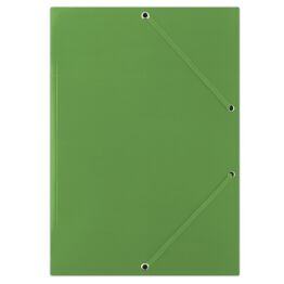 Donau Teczka z gumką karton, A4, 400gsm, 3-skrz., zielona 