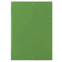 Donau Teczka z gumką karton, A4, 400gsm, 3-skrz., zielona 
