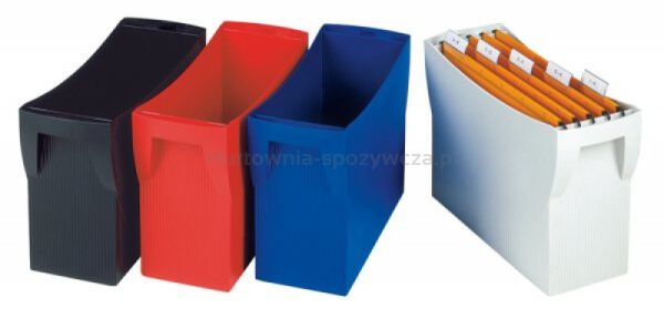 Pojemnik na teczki zawieszkowe HAN Swing, polistyren, A4, czarny - 2