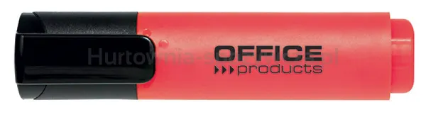 Office Products Zakreślacz Fluorescencyjny, 2-5Mm (Linia), Czerwony 