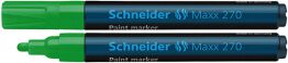Schneider Marker olejowy Maxx 270, okrągły, 1-3mm, zielony 