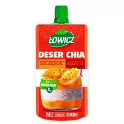 Łowicz Deser CHIA Szczęście Brzoskwinia Marakuja 120g