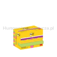 Post-It Karteczki samoprzylepne Super Sticky, 47,6x47,6mm, 12x90 kart., paleta Carnival  - 2