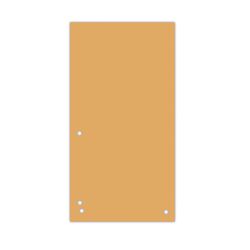 Donau Przekładki Karton 1/3 A4, 235x105mm, 100szt., pomarańczowe 