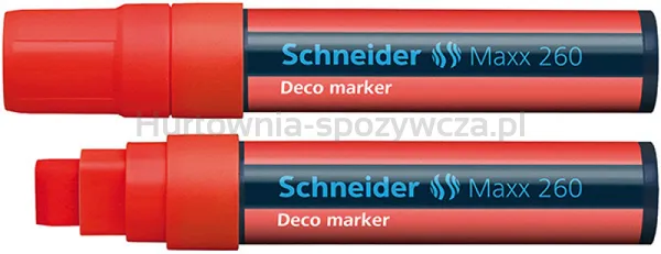 Schneider Marker Kredowy Maxx 260 Deco, 5-15Mm, Czerwony 