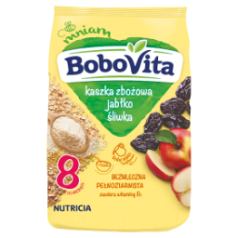 Bobovita Kaszka Dla Małego Brzuszka 7 Zbóż Z Jabłkami I Śliwkami Po 6 Miesiącu 180 G