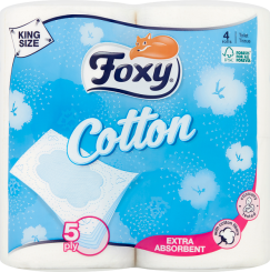 Papier Toaletowy Foxy Cotton 4 Rolki