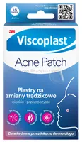 Plastry na zmiany trądzikowe VISCOPLAST-3M Acne Patch, ? 12 mm, 15 szt., pudełko - 4
