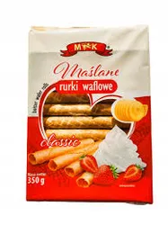 MK Maślane rurki waflowe 350 g
