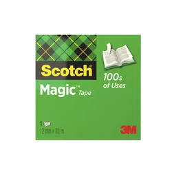 Taśma Biurowa Scotch® Magic™ (810), Matowa, 12Mm, 33M