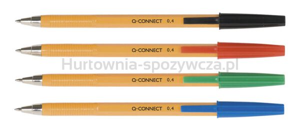 Q-Connect Długopisz wymiennym wkładem 0,4mm (linia), niebieski  - 2