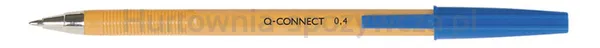 Q-Connect Długopisz wymiennym wkładem 0,4mm (linia), niebieski 