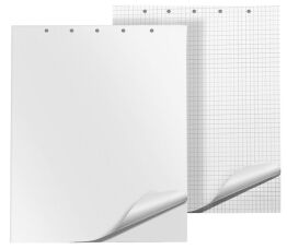 Q-Connect Blok do flipchartów gładki, 65x100cm, 50 kart., biała 