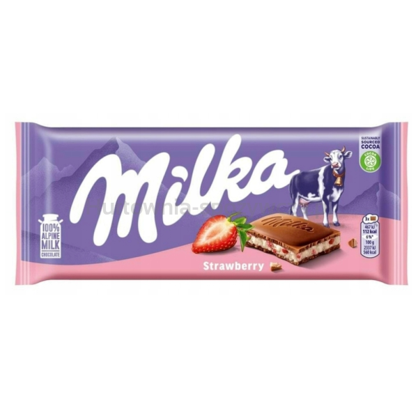 Milka Czekolada Strawberry 100G