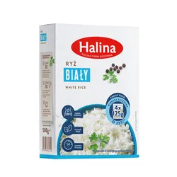 Halina ryż biały długoziarnisty 4X125G