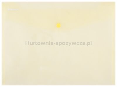Donau Teczka kopertowa zatrzask, PP, A4, 180mikr., żółta 
