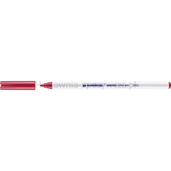 Pisak tekstylny e-4600 EDDING, 1 mm, karminowy - 2