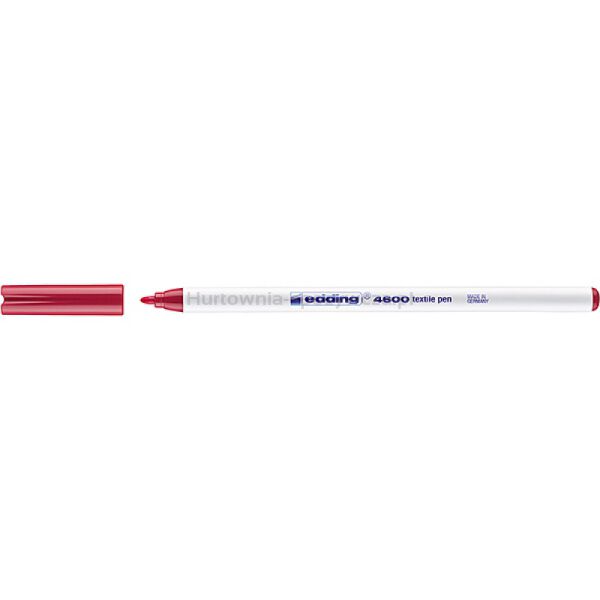 Pisak tekstylny e-4600 EDDING, 1 mm, karminowy - 2
