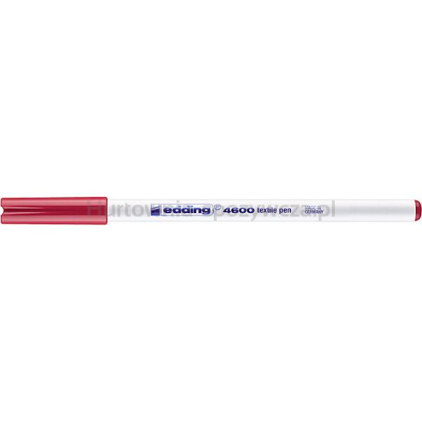 Pisak tekstylny e-4600 EDDING, 1 mm, karminowy - 3