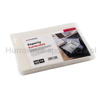 Koperty Kurierskie C6, Transparentne Bez Nadruku 100 Szt.