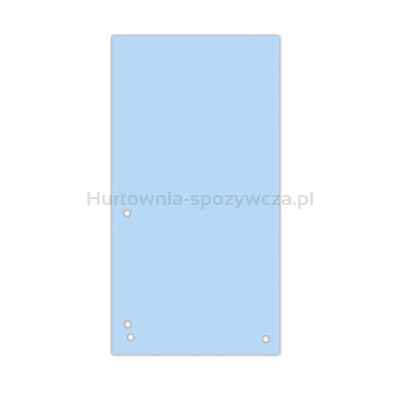 Donau Przekładki Karton 1/3 A4, 235x105mm, 100szt., niebieskie 