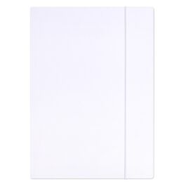 Teczka z gumką OFFICE PRODUCTS Premium, karton, A4, 350gsm, 3-skrz., biała