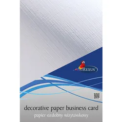 Rexus Papier wizytówkowy A4/20 arkuszy, kremowy prążki