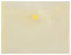 Donau Teczka kopertowa zatrzask, PP, A6, 180mikr., żółta 