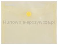 Donau Teczka kopertowa zatrzask, PP, A6, 180mikr., żółta 
