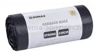 Worki na śmieci DONAU HOME, mocne (LDPE), 120l, 25 szt., czarne - 4